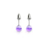 Violet cosmique | Argent sterling .925 | Boucles d'oreilles mini clous Galaxy Glass
